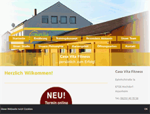 Tablet Screenshot of casa-vita-fitness.de